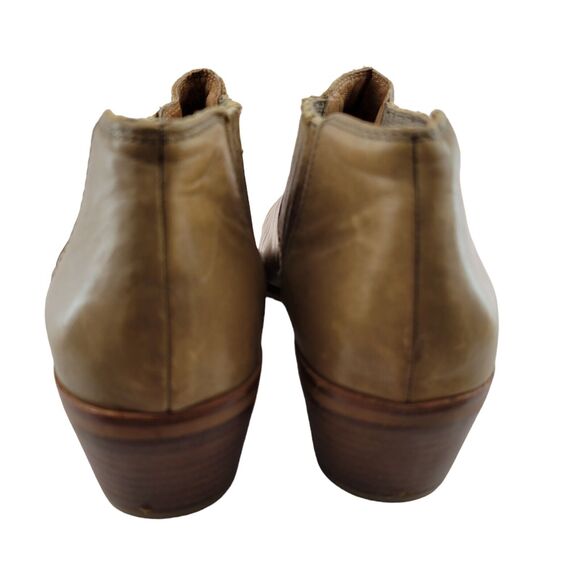 Madewell Ankle Boots Womens 8 Spencer Chelsea Caramel Brown Leather Pull On - Picture 5 of 9